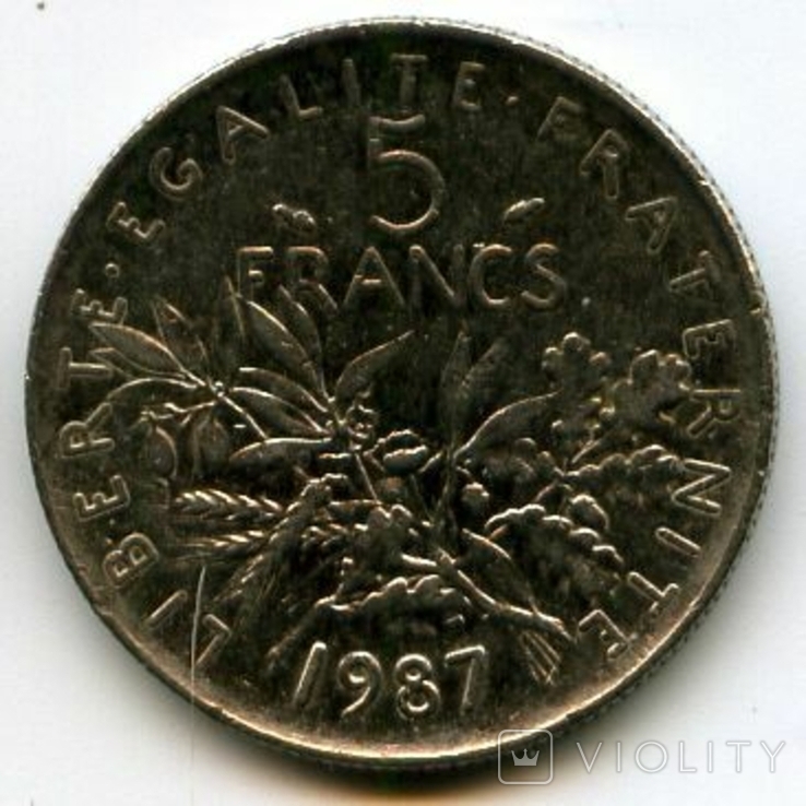 5 франков 1987