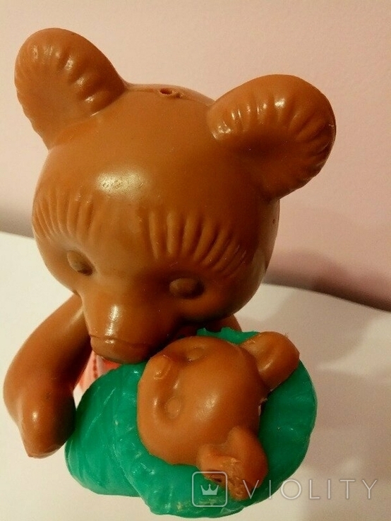Медведица мама с малышом парная игрушка СССР, фото №5