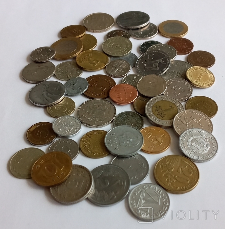 Монеты мира 50 штук, фото №4