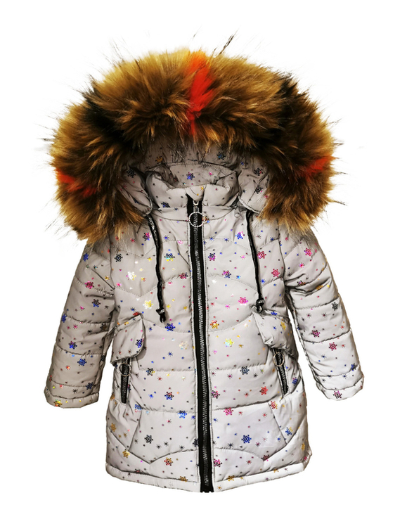 Зимове пальто з світловідбиваючої рефлективної тканини Bebi snizhynka 74 зріст 1044a74, фото №2