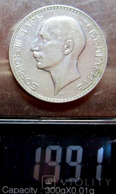 Болгария 100 лева 1934г серебро, фото №2