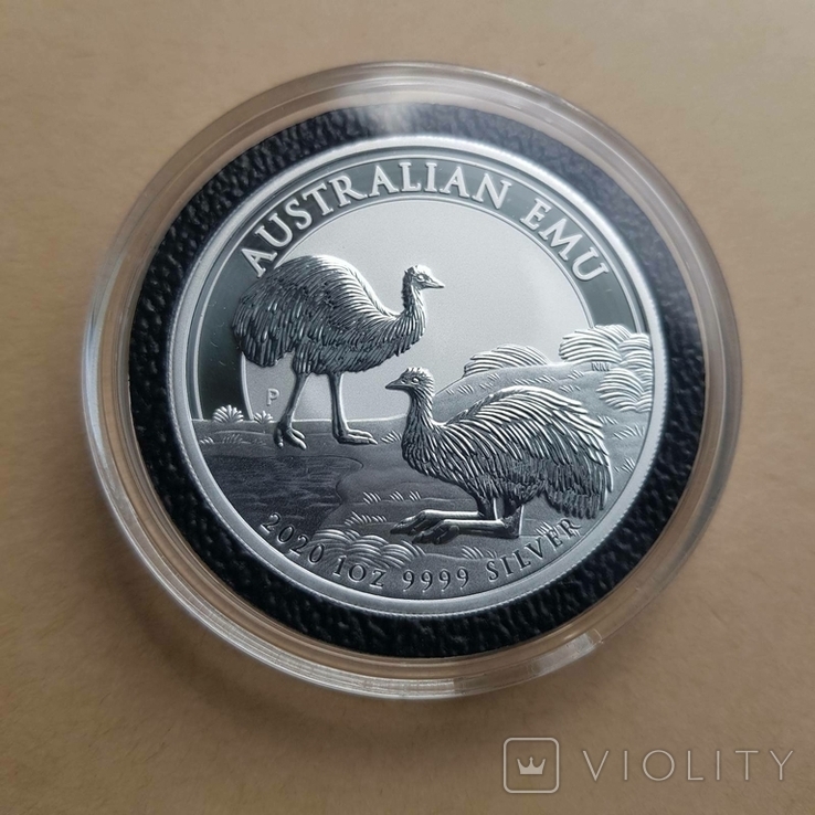 Австралийский Ему 2020 1 унция серебра