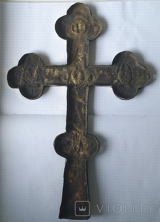 Большой крест. Латунь (бронза), фото №12