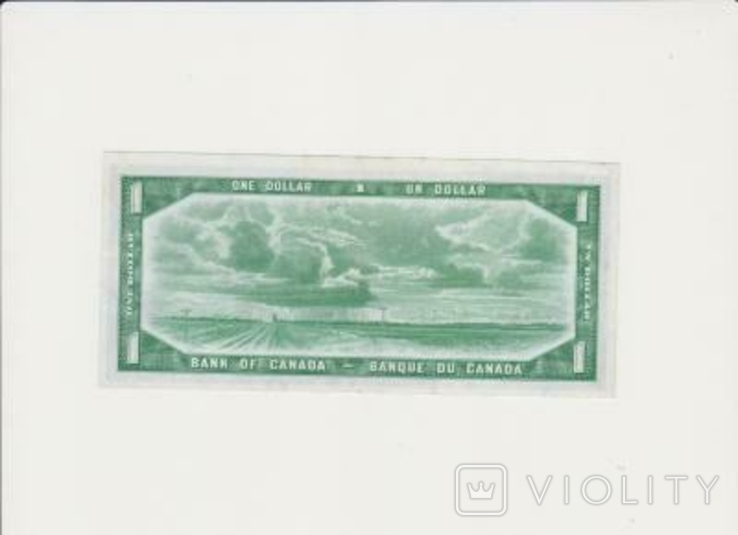 Канада 1 доллар 1954 г., фото №3