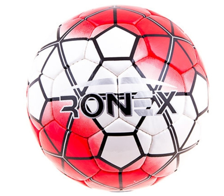 Футбольный мяч Ronex красный
