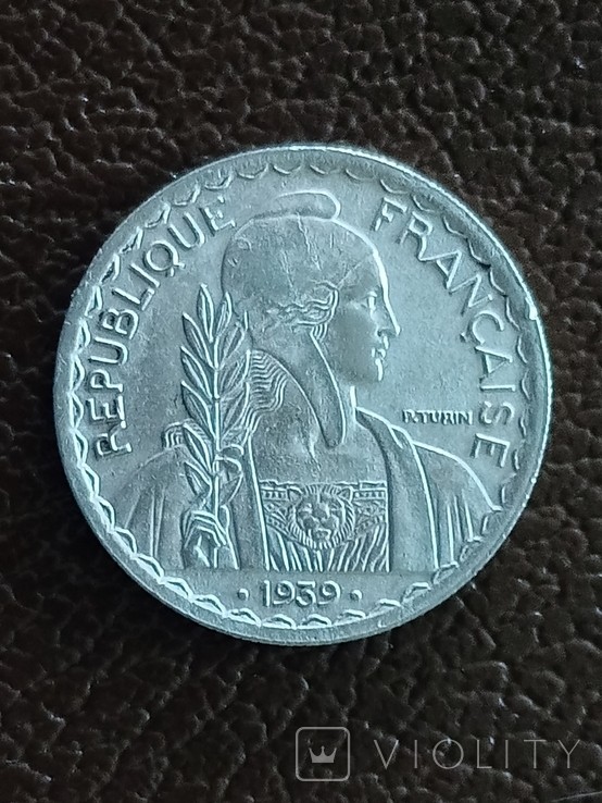 Індокитай 20 центів 1939, фото №2