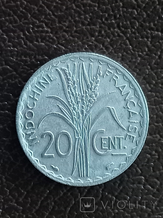 Індокитай 20 центів 1939, фото №3