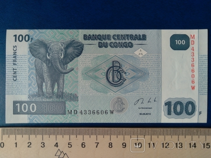100 франков Конго, фото №2
