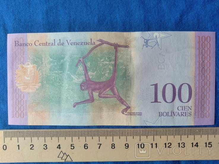 100 боливар Венесуэлы, фото №2