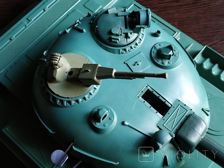 Игрушка Танк большой электромеханический г.Муром СССР с родной коробкой, фото №8