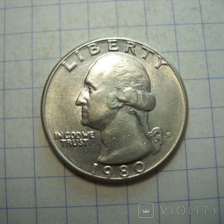 США, 1/4 доллара 1980 г.(D)