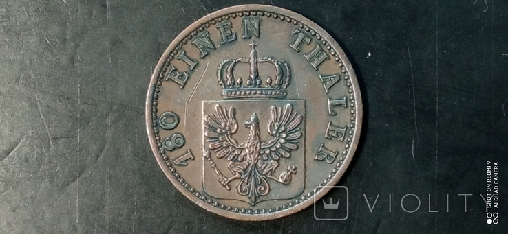 2 пфеннига. 1867г. А. Пруссия. Германия., фото №3