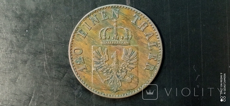 3 пфеннига 1865г. А. Пруссия. Германия., фото №3
