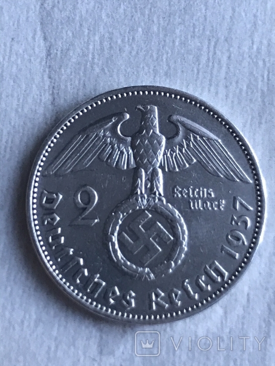 2 марки 1937 монетный двор А (Берлин), фото №4