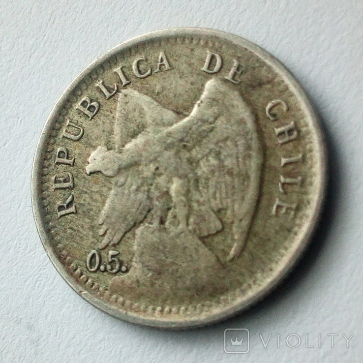 Чили 10 сентаво 1899 г., фото №7