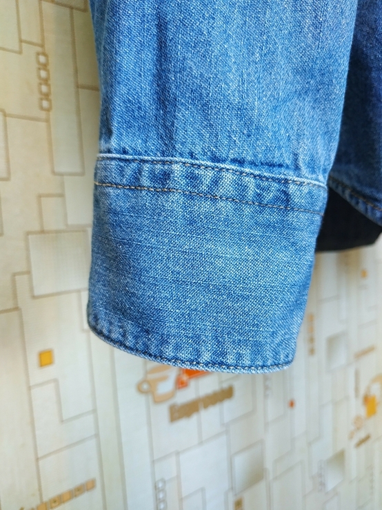 Рубашка джинсовая JACK JONES коттон р-р М(состояние), фото №6