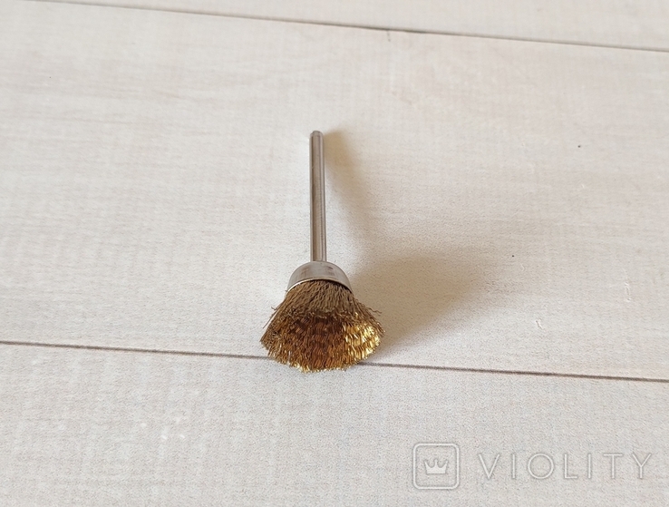Конусная латунная щетка, насадка для гравера, бормашинки 15 мм