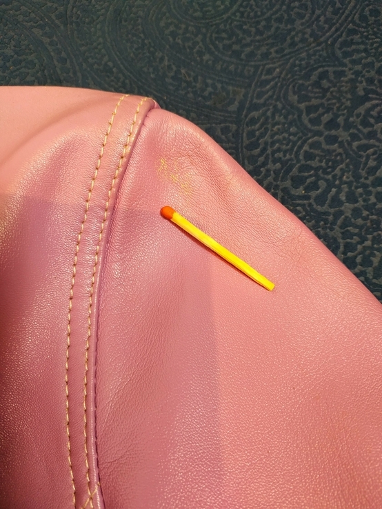 Жакет сиреневый c розовым. Пиджак кожаный GIPSY р-р прибл. S, фото №11