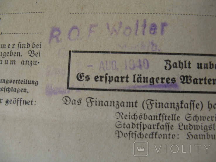 Немецкие документы, пересылка почтой, фото №6