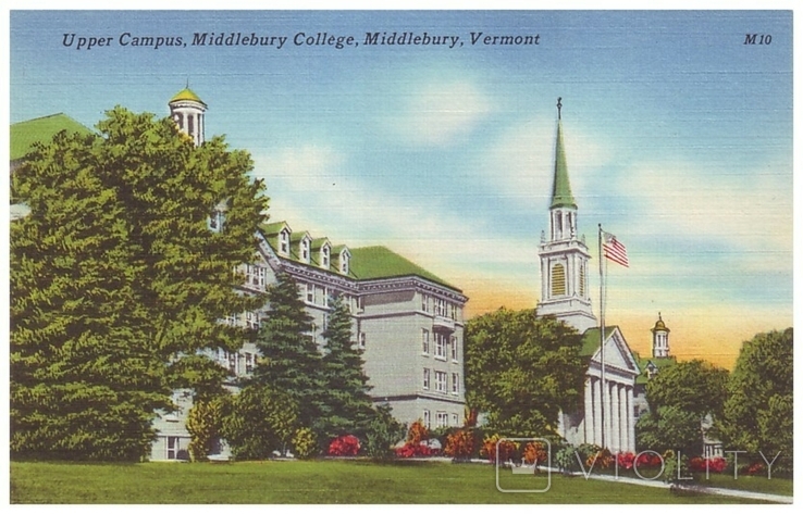 Верхний кампус колледжа Мидлбери, Middlebury, штат Вермонт (США, 1930-е годы), фото №2