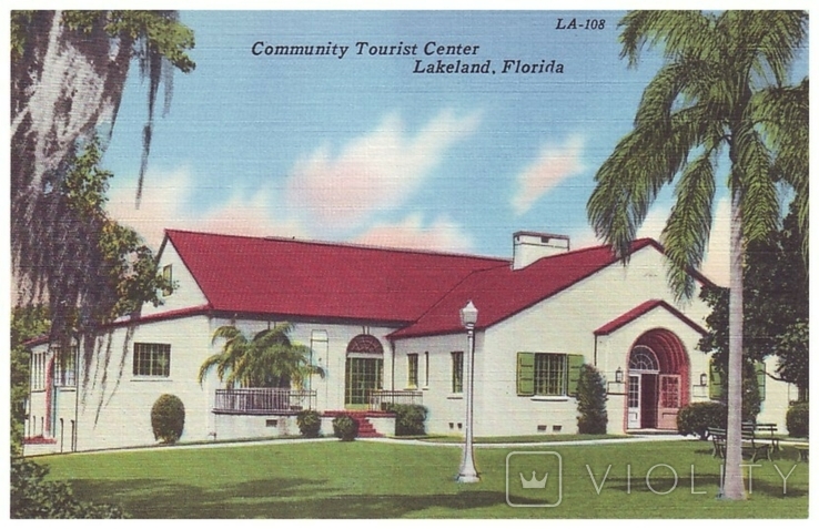 Туристический Центр в Лэйкленде, штат Флорида - Lakeland, Florida (США, 1930-е годы)