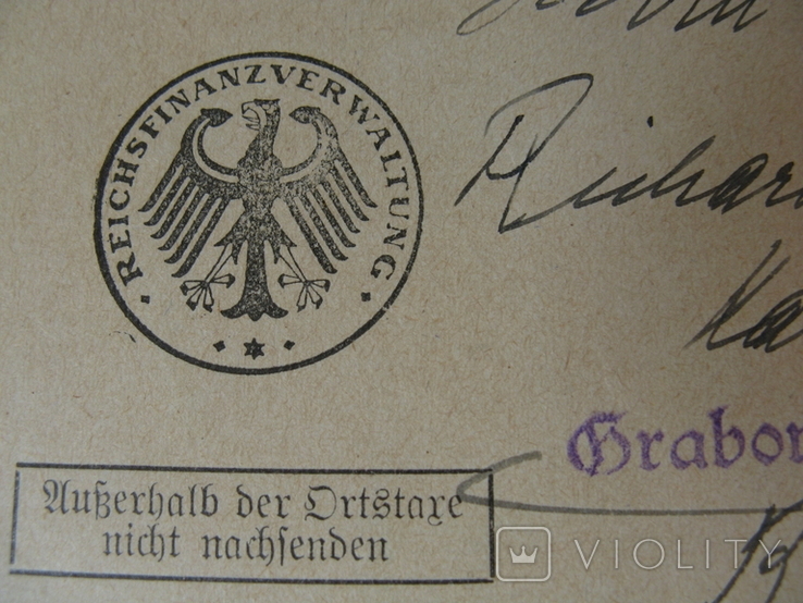 Немецкие документы почтой: 1936 г.(оригинал), фото №9
