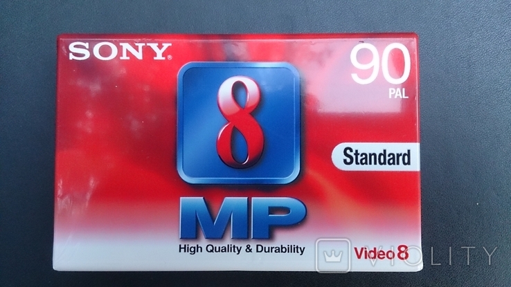 Видео касета Sony 8 MP 90 pal еще запечатанная в пленке., фото №2