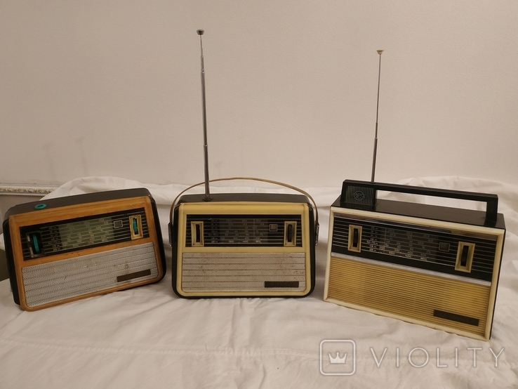 2 винтажных радиоприемники VEF spidola +донор 60е годы, фото №2
