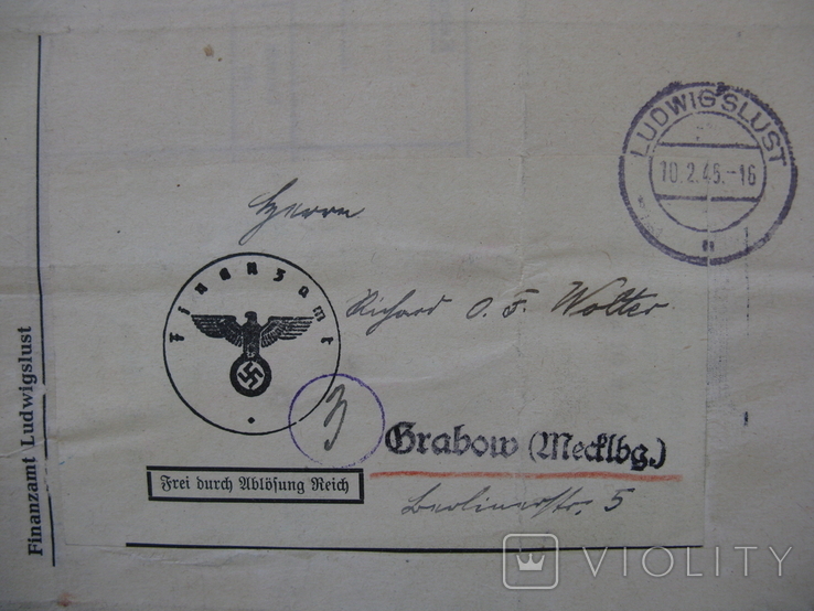 Немецкие документы,почтой:отчеты1942-1945 гг.(оригинал), фото №8