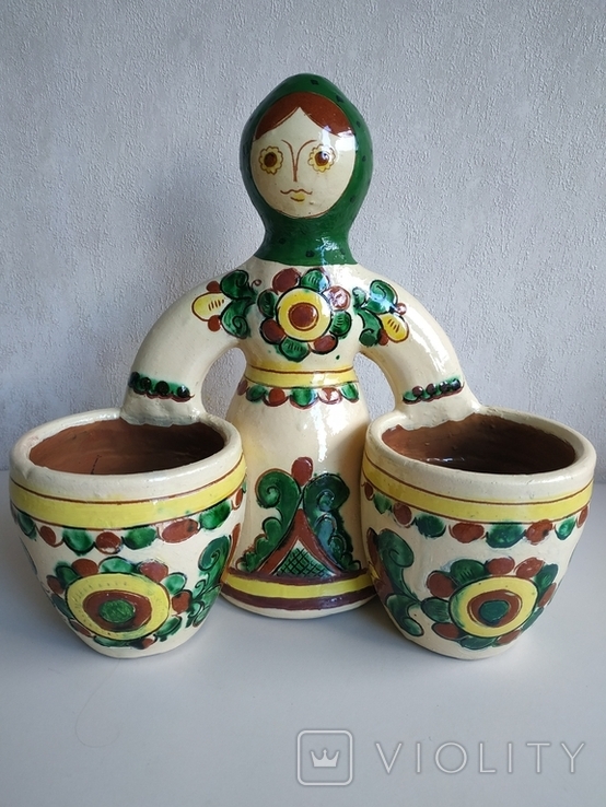 Косовская керамика - "Девушка с ведрами" мастер Швец