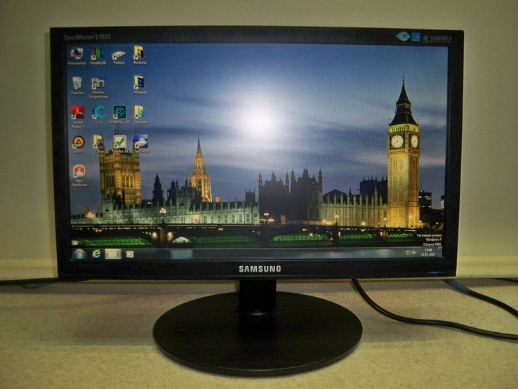Продам монитор TFT(LCD) Samsung E1920N 19" дюймов, широкоформатный, хорошее состояние., фото №2
