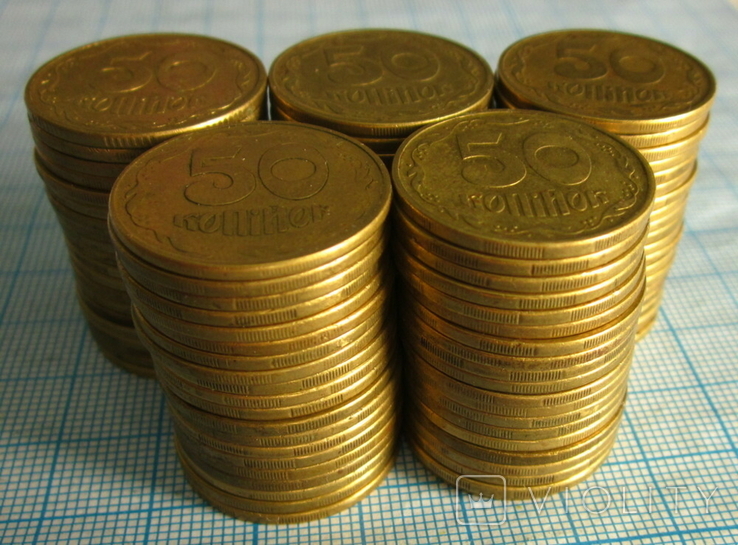 50 копеек 1995 мелкий гурт 120 монет, фото №7