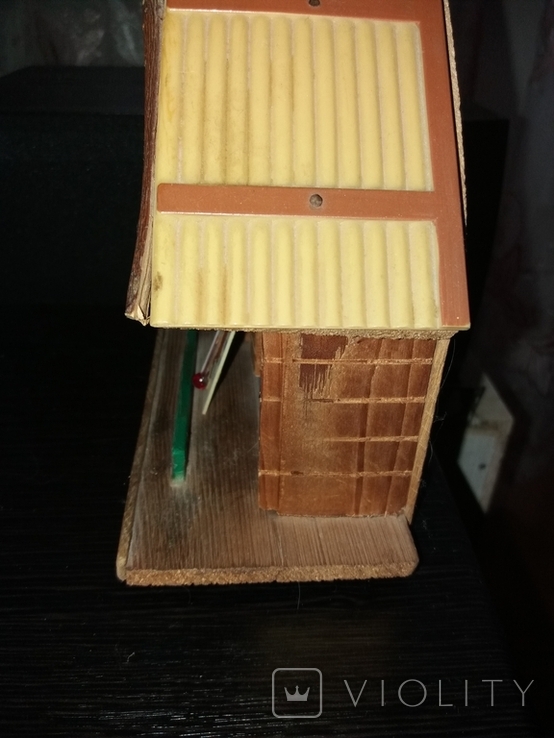 Деревянный домик термометр ГДР, фото №4