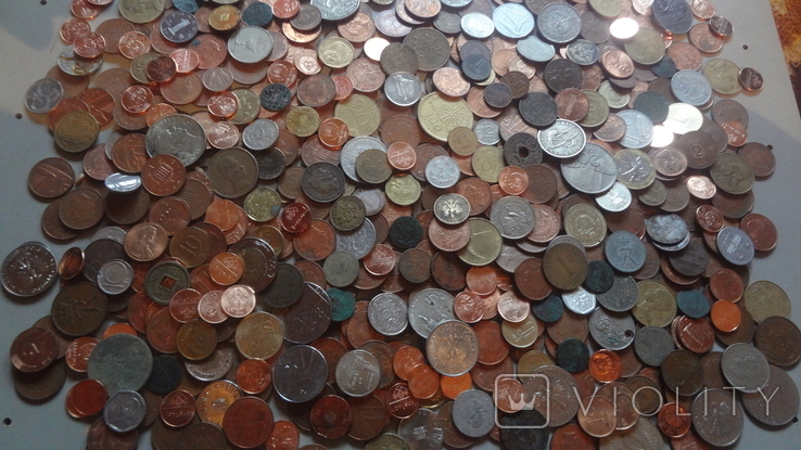 Супер гора иностранных зарубежных монет. 512 штук, фото №2