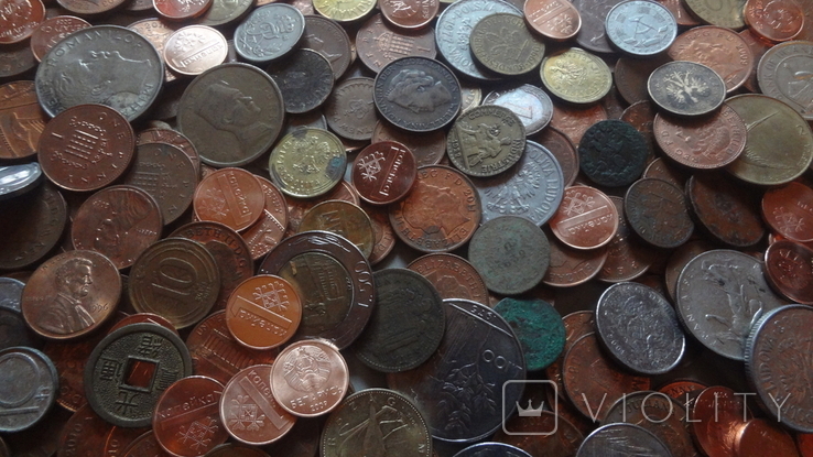 Супер гора иностранных зарубежных монет. 512 штук, фото №4