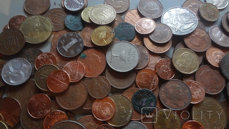 Супер гора иностранных зарубежных монет. 512 штук, фото №6
