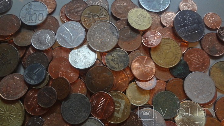 Супер гора иностранных зарубежных монет. 512 штук, фото №8