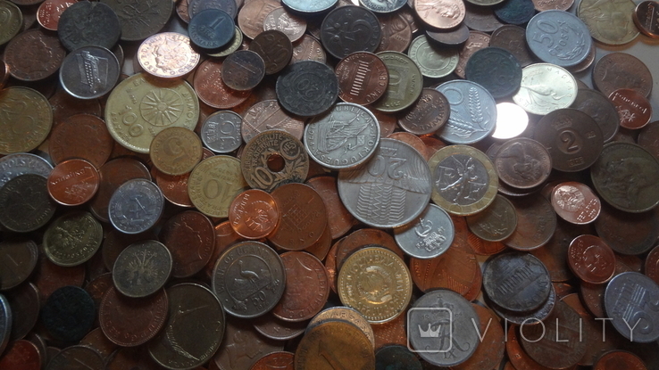 Супер гора иностранных зарубежных монет. 512 штук, фото №9