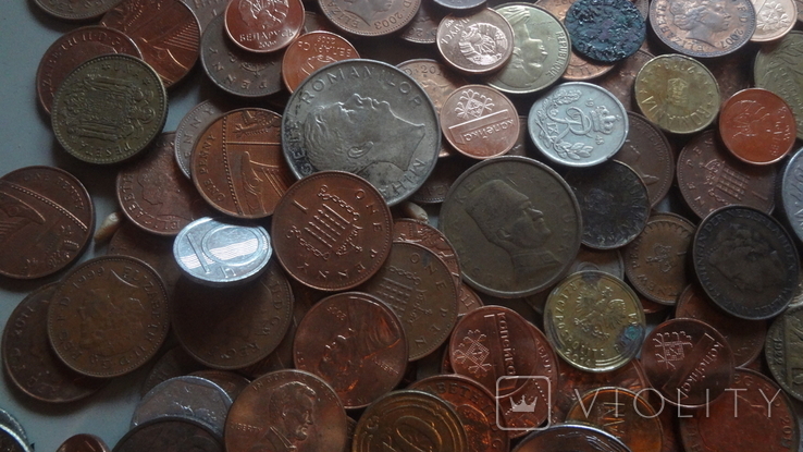 Супер гора иностранных зарубежных монет. 512 штук, фото №10