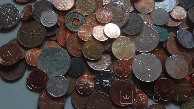 Супер гора иностранных зарубежных монет. 512 штук, фото №11