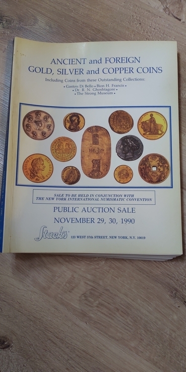 Каталог старинных иностранных монет Public Auction Sale November 29,30 1990 N.Y., photo number 2