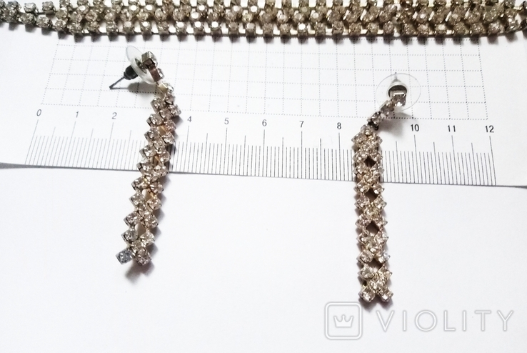 Интересный набор гарнитур браслет серьги, фото №2