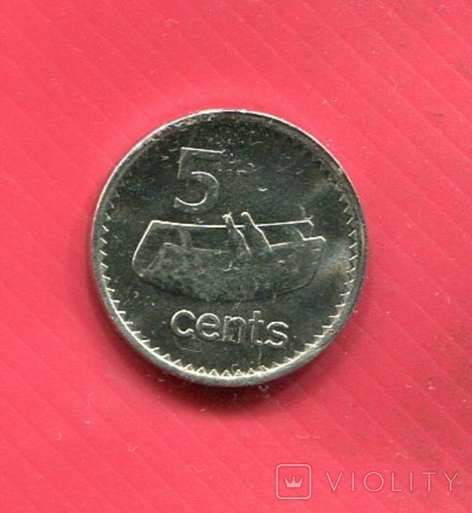 Фиджи 5 центов 2009, фото №2