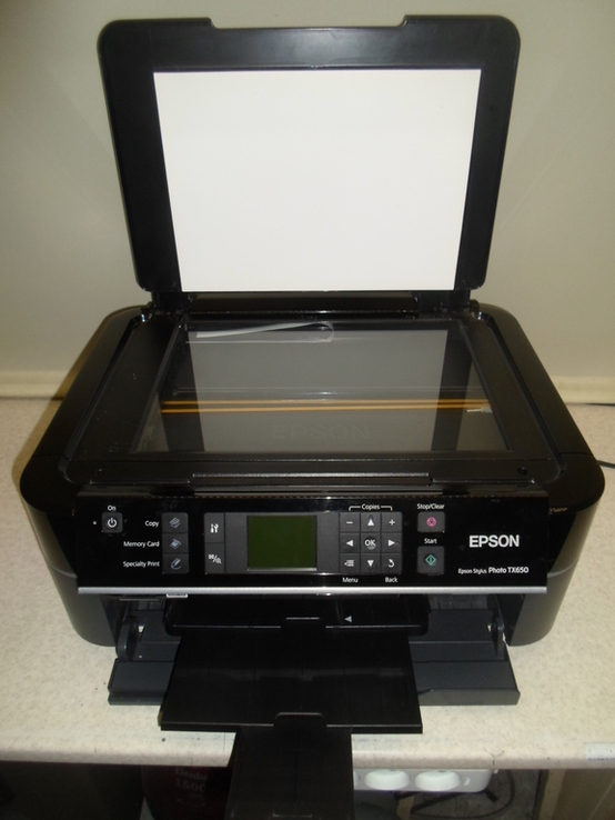 Фотопринтер/МФУ/копир/сканер Epson Stylus Photo ТX650 с ПЗК, печать DVD, фото №3