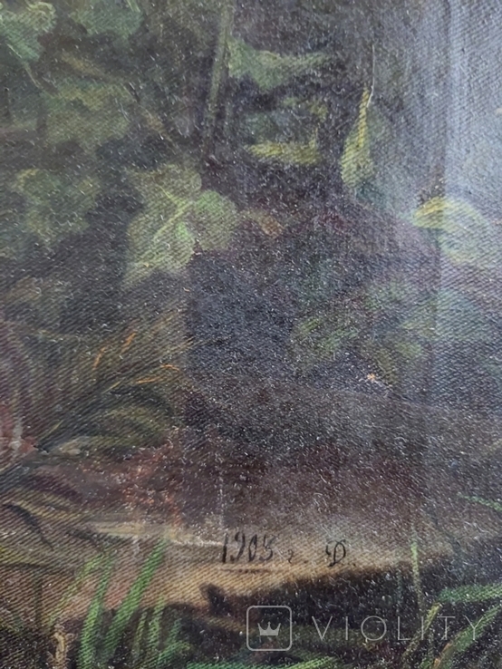 1905,Евангельская сцена,х.м.39*51см, фото №7