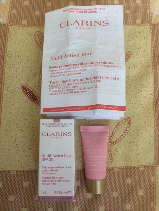 Clarins multi-active jour made in france 5 ml