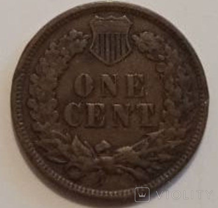 США 1 цент, 1907 (лот 477)