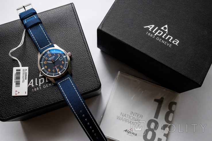 Часы мужские Alpina Startimer Pilot - Swiss Made, новые, фото №7