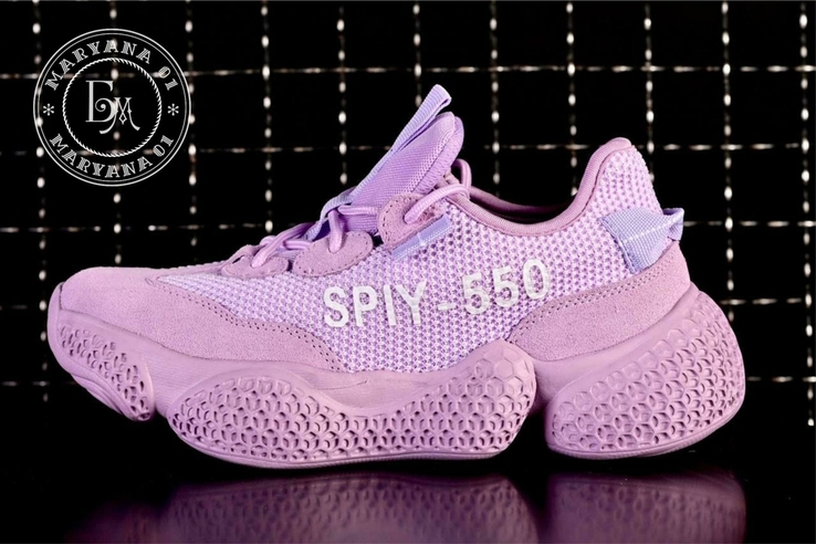 Женские кроссовки adidas yeezy spiy-550 / лавандовые 37 размер, numer zdjęcia 3