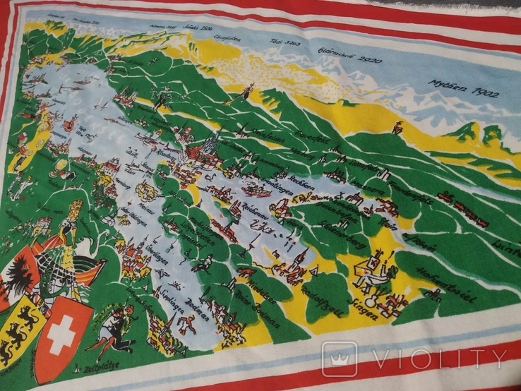 Бандана карта Швейцарии Альпы, фото №8